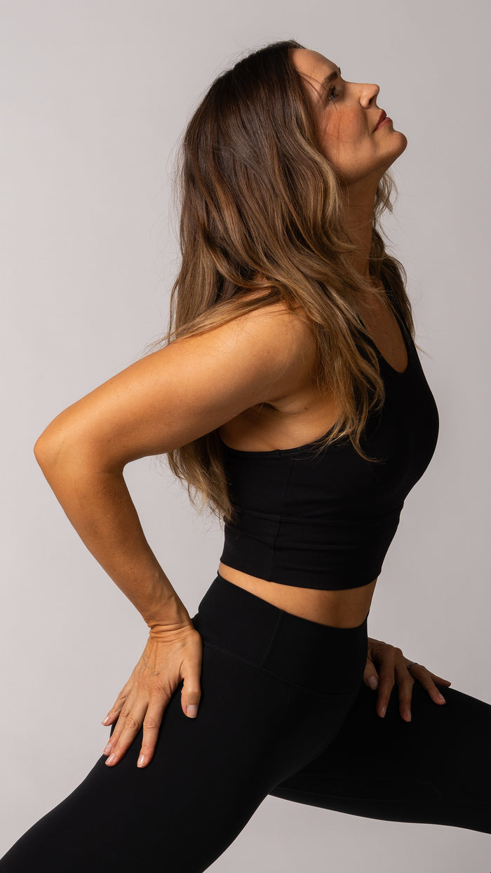Harmony Long Line Bra in Jet - view 4