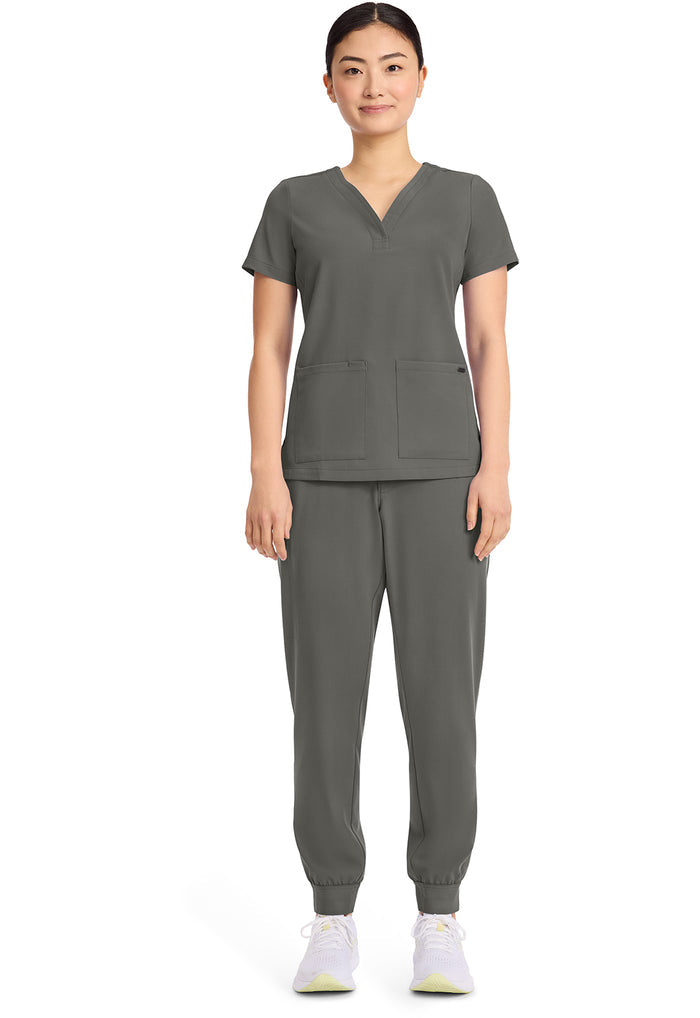 Healing Hands Quest 3-Pocket Y-Neck Scrub Top