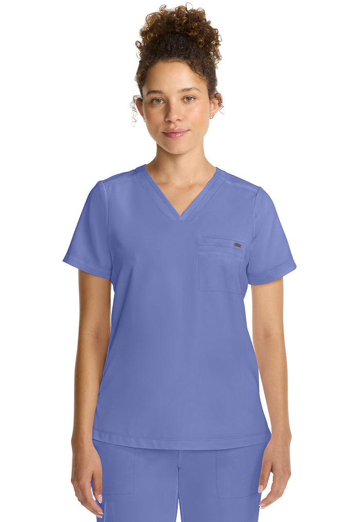Healing Hands Quest Billie 1-Pocket Tuck In V-Neck Scrub Top