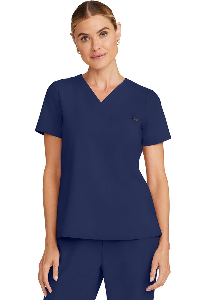 Healing Hands Quest Billie 1-Pocket Tuck In V-Neck Scrub Top