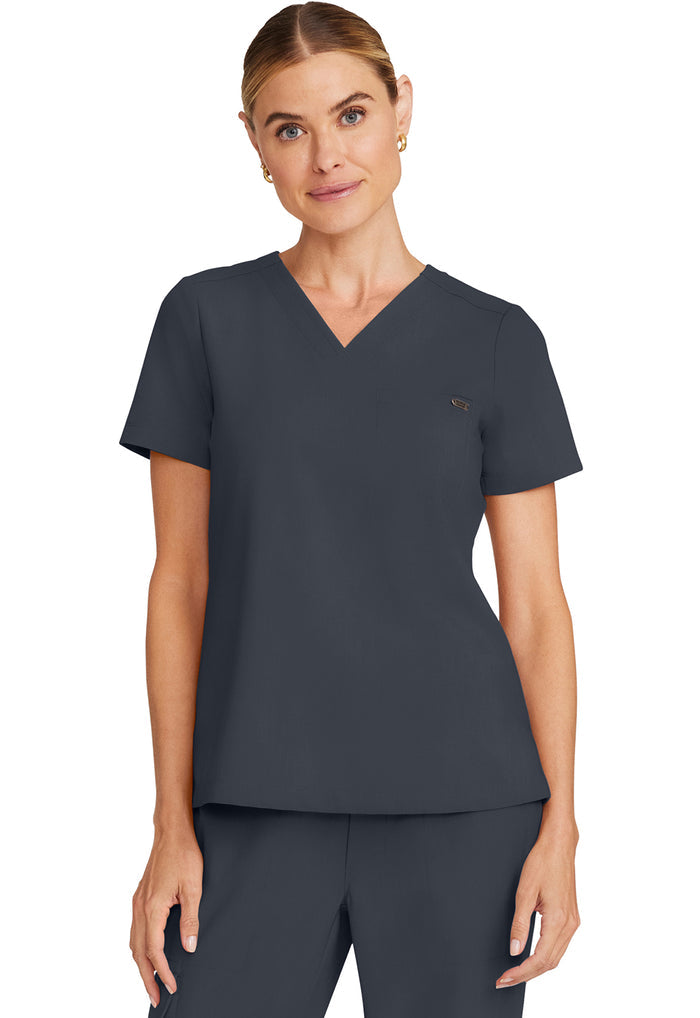 Healing Hands Quest Billie 1-Pocket Tuck In V-Neck Scrub Top