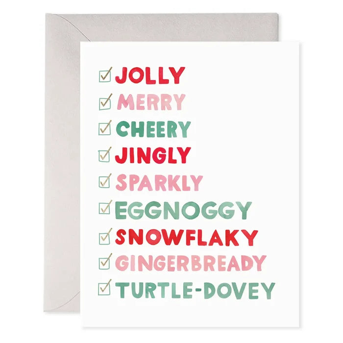 Holiday Checklist Card