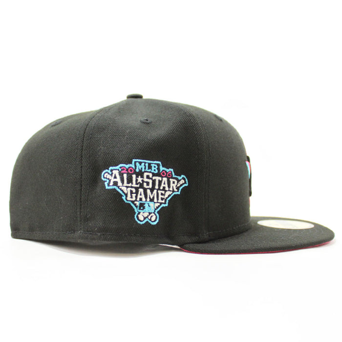 Houston Astros 2006 All-Star Game New Era 59Fifty Fitted Hat V2 (Glow in the Dark Black Beet Under Brim)