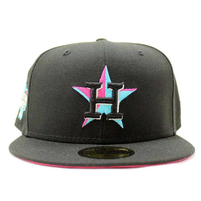 Houston Astros 2006 All-Star Game New Era 59Fifty Fitted Hat V2 (Glow in the Dark Black Beet Under Brim)