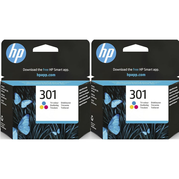 HP 301 Tri-colour Original Ink Cartridge 2 pack - CH562EE