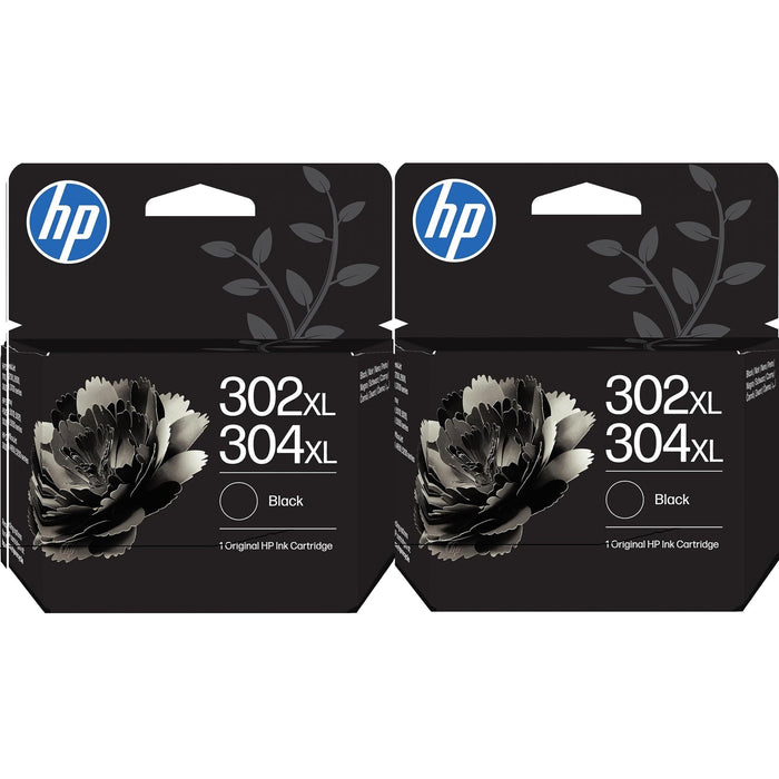 HP 302XL/304XL Black Original Ink Cartridge 2pack - B7RT9AE