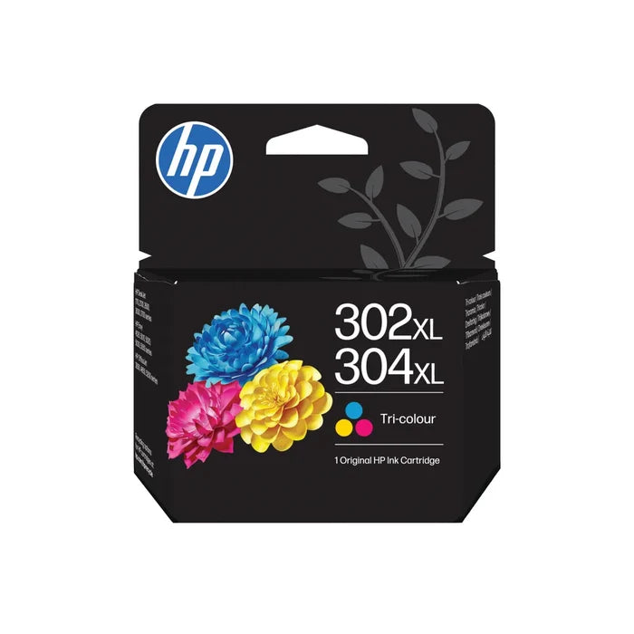 HP 302XL/304XL High Yield Tri-color Original Ink Cartridge 2 pack - B7RT8AE