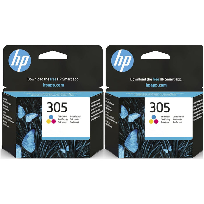 HP 305 Standard Capacity Colour Original Ink Cartridge 2 pack - 3YM60AE