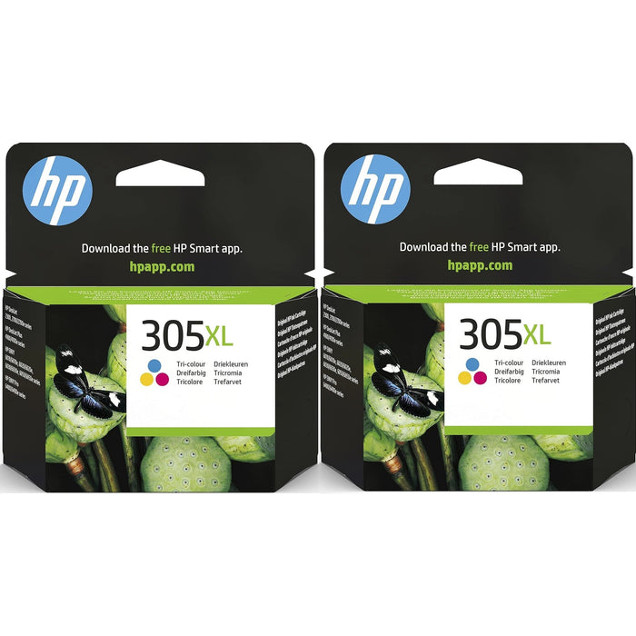 HP 305XL High Yield Colour Original Ink Cartridge 2pack - 3YM63AE