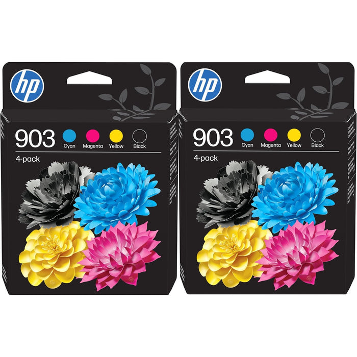 HP 903 4-pack Black/Cyan/Magenta/Yellow Original Ink Cartridges x 2 - 6ZC73AE