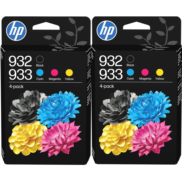 HP 932/933 4-pack Black/Cyan/Magenta/Yellow Original Ink Cartridges x 2 - 6ZC71AE