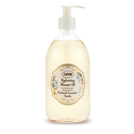 Hydrating Shower Oil 500ml Patchouli Lavender Vanilla