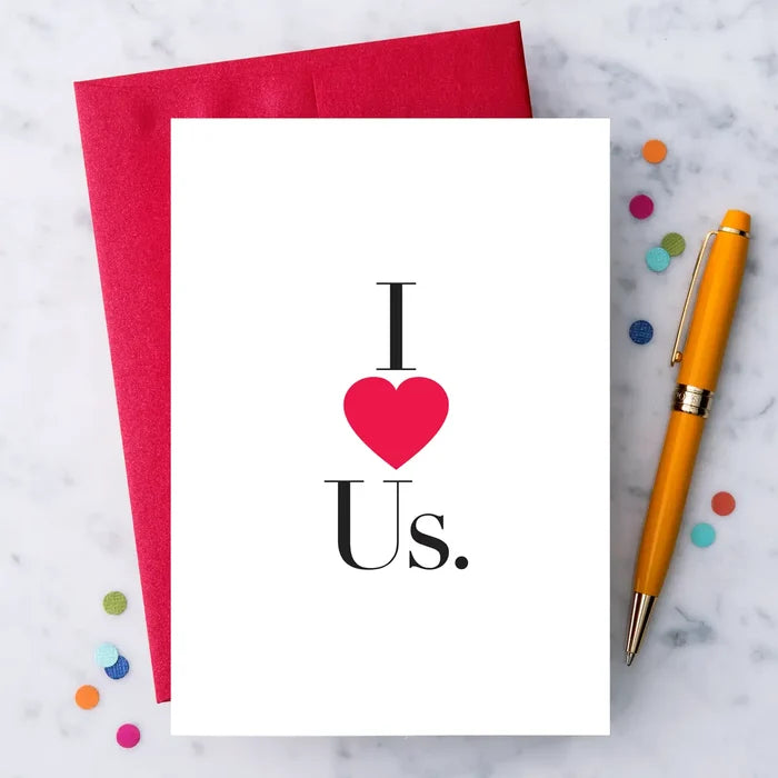 I Heart Us Card