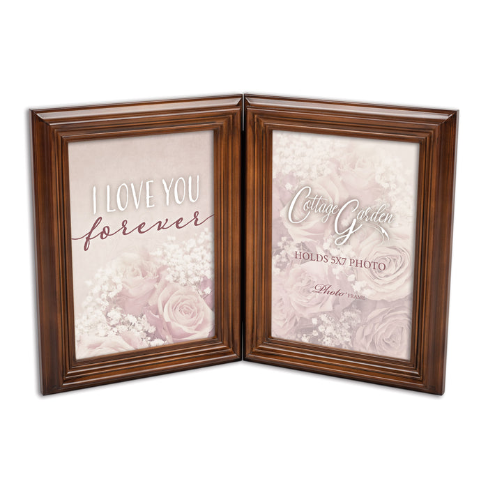 Hinged frame slightly folded