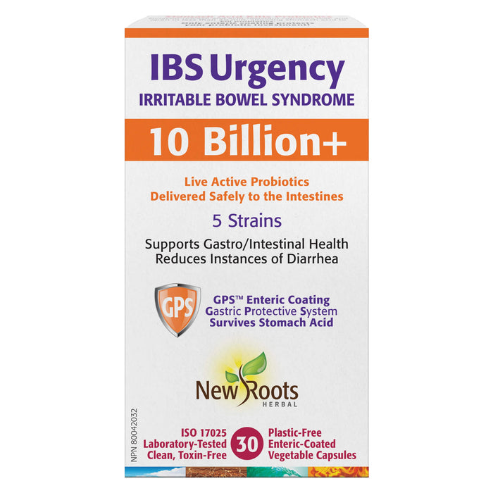 Box of New Roots IBS Urgency 30 Vegetable Capsules
