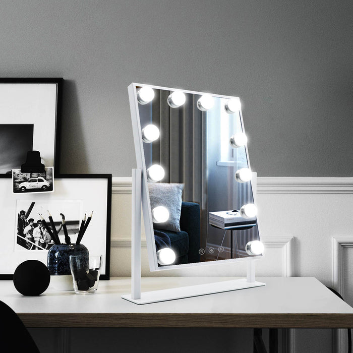 iGlow Makeup Mirror – White - iGlow Cosmetics