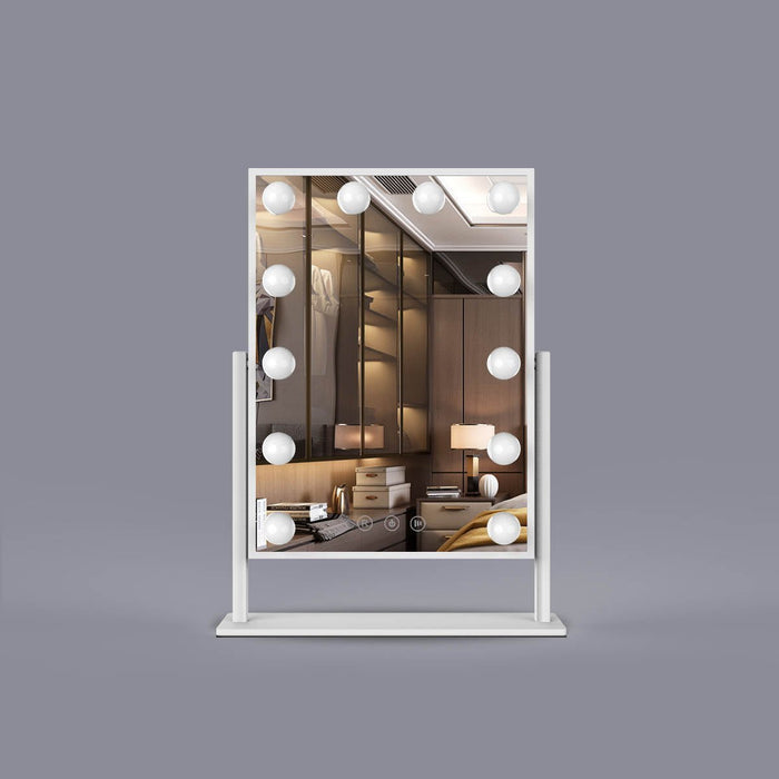 iGlow Makeup Mirror – White - iGlow Cosmetics