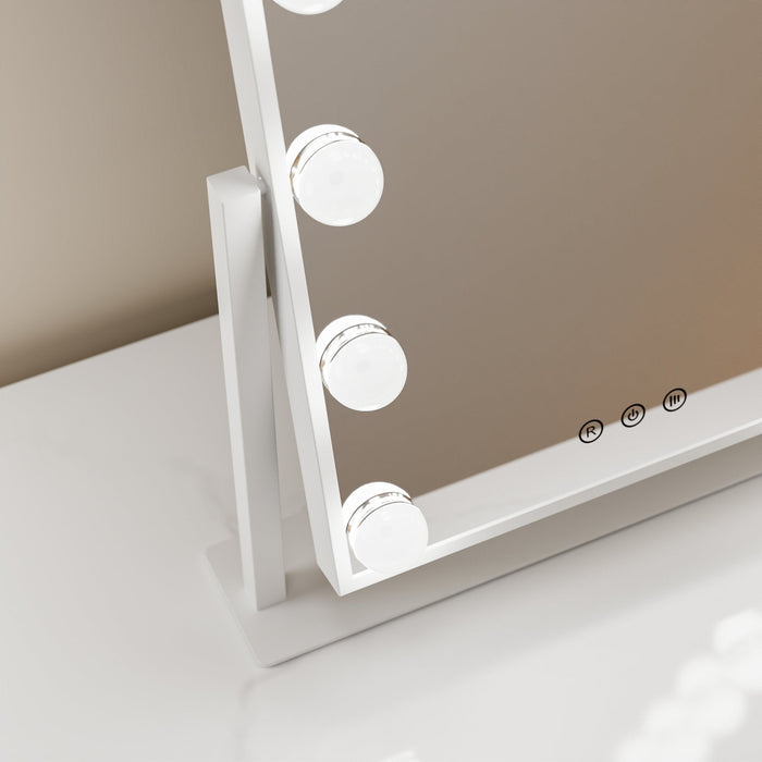 iGlow Makeup Mirror – White - iGlow Cosmetics