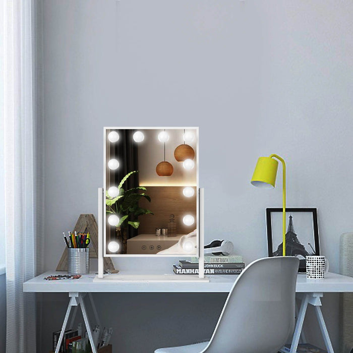 iGlow Makeup Mirror – White - iGlow Cosmetics
