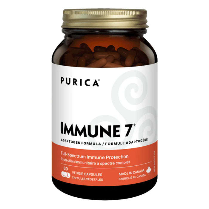 Bottle of Purica Immune 7 - 60 Veggie Capsules
