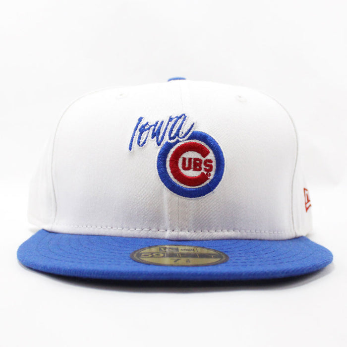 Iowa Cubs New Era 59Fifty Fitted Hat (White Blue Red)
