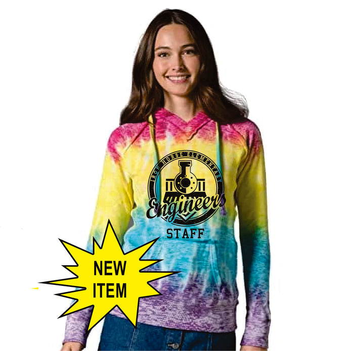Iron Horse STAFF Ladies Tie Dye Hoodie