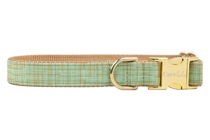 Jadeite Green Belle Bow Dog Collar - Crew LaLa