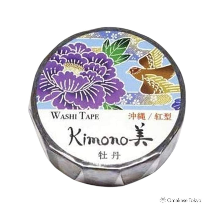 Japanese Washi Masking Tape Okinawa Bingata Botan
