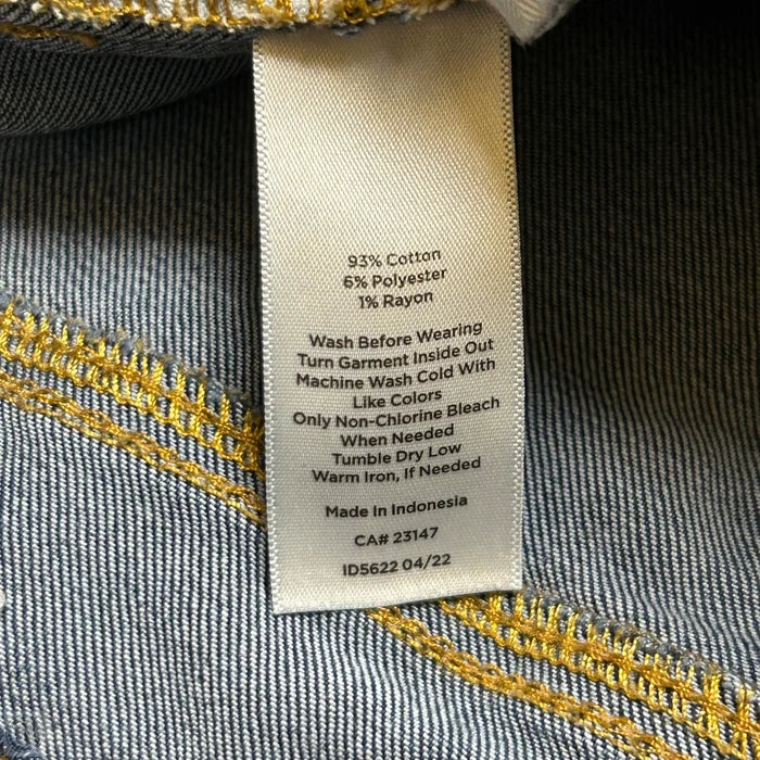Jeans Skinny By Talbots In Blue Denim, Size: 10