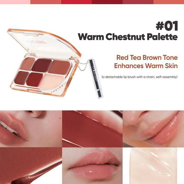 Judydoll 6-Color Multi-Use Lip Palette