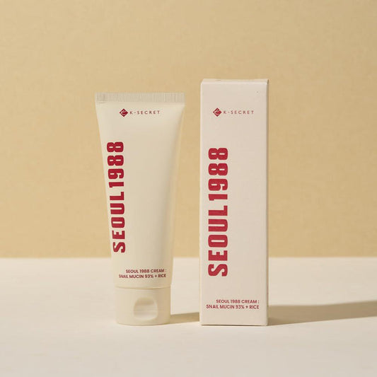 K-SECRET SEOUL 1988 Cream - Snail Mucin 93% + Rice 100 mL