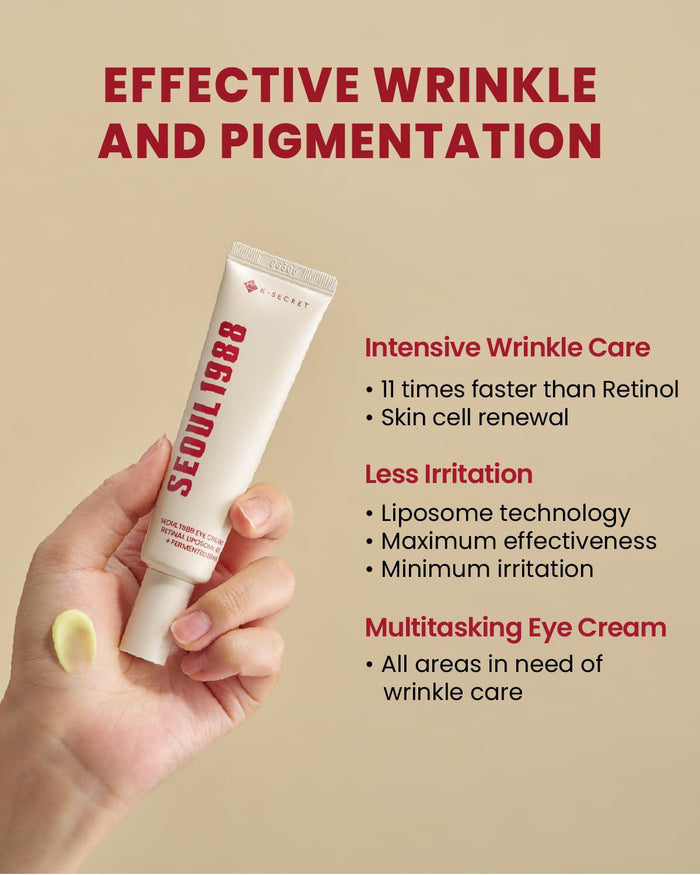 K-SECRET SEOUL 1988 Eye Cream - Retinal Liposome 4% + Fermented Bean 30 mL