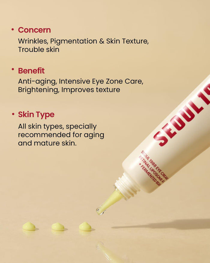 K-SECRET SEOUL 1988 Eye Cream - Retinal Liposome 4% + Fermented Bean 30 mL