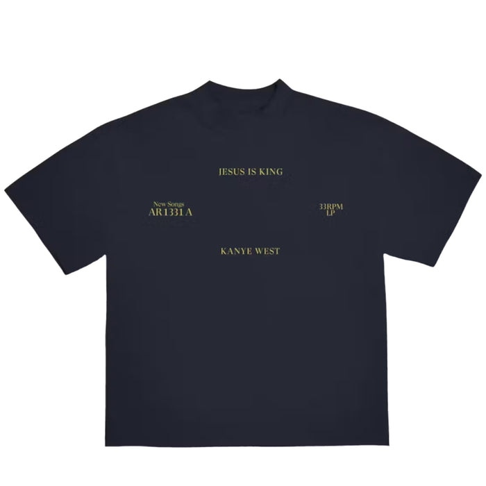 Kanye West Jesus Is King Vinyl II T-Shirt Navy