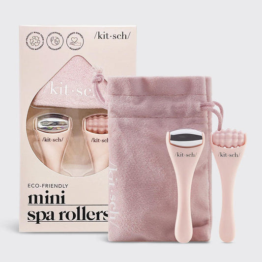 Kitsch Mini Spa Rollers 2 pcs Set Blush