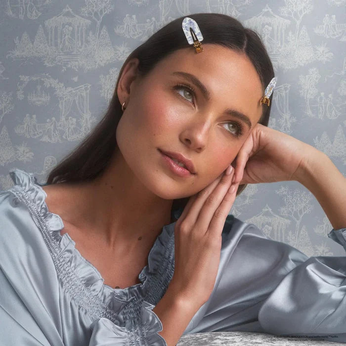 Kitsch x Bridgerton Creaseless Clips In Toile In Bloom