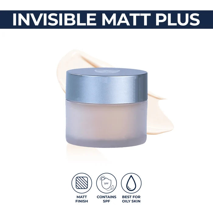 Kryolan Invisible Matt Plus Primer | Mattifying Makeup Base with SPF for Oily Skin