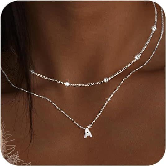 Layered Initial Necklace- Preorder