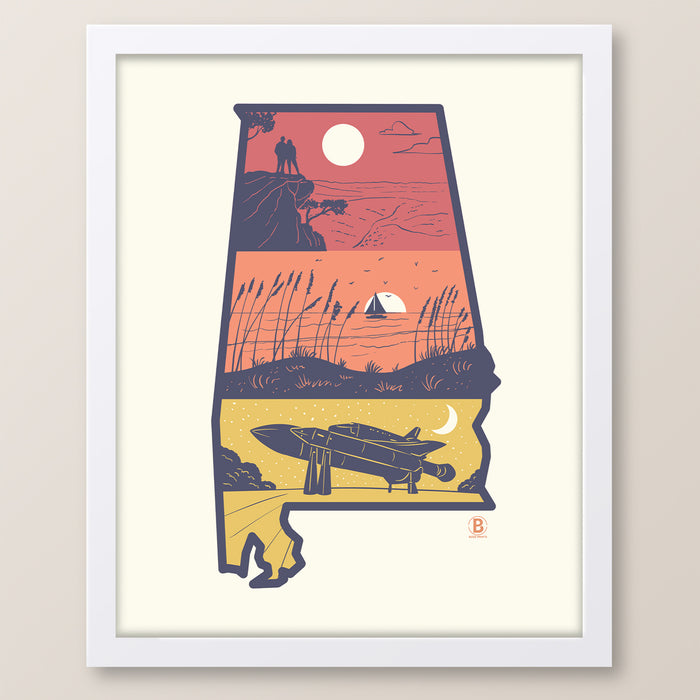 Layers of Alabama Print