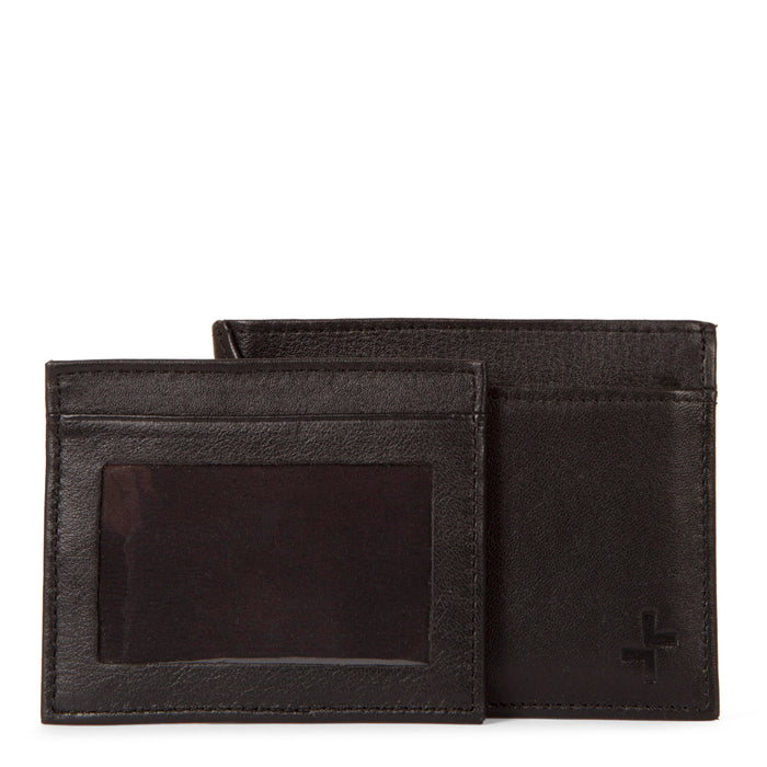 Leather RFID Flip-Up Wing Wallet - Bentley