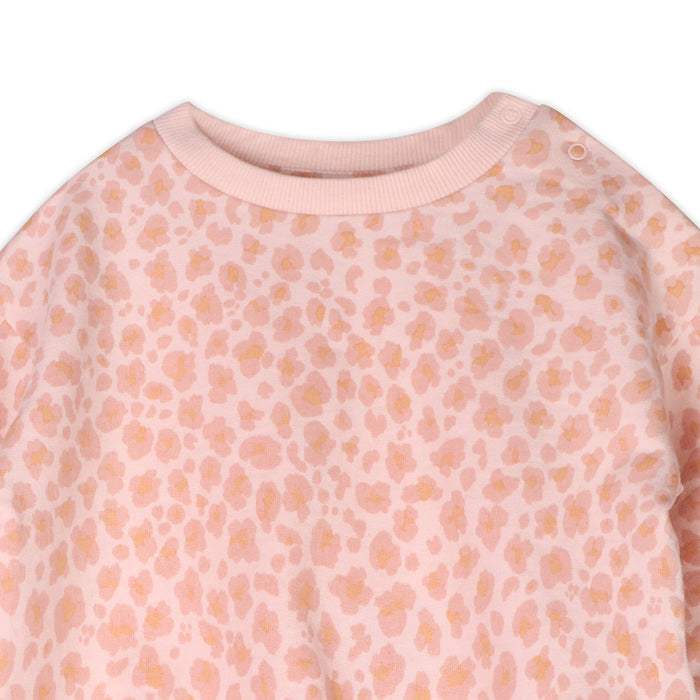 Leopard Baby Sweatshirt & Jogger Set (Organic Cotton)