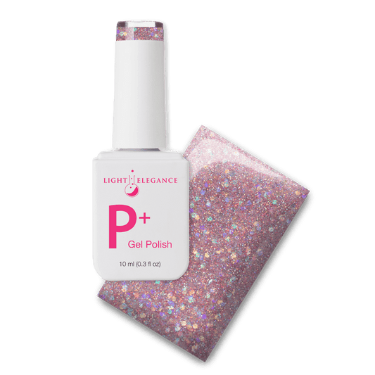 Light Elegance P+ Soak-Off Glitter Gel Polish - Free Spirit