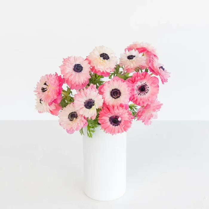 Light Pink Levante Anemones Vase - Image