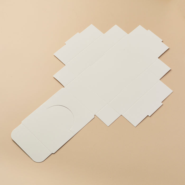 Lip Tube Arched Display Box - (WHITE COLOR) - close-up