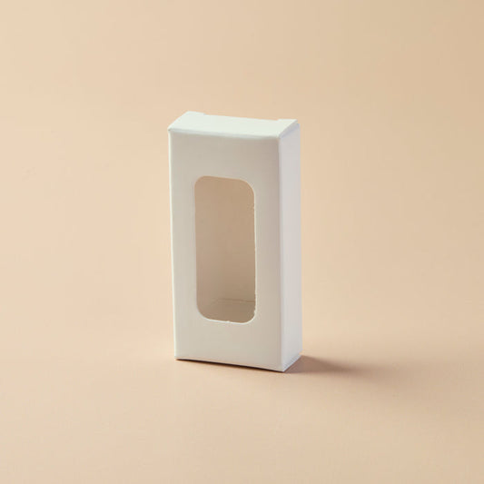 Lip Tube Box (Holds 2 Tubes) - WHITE COLOR