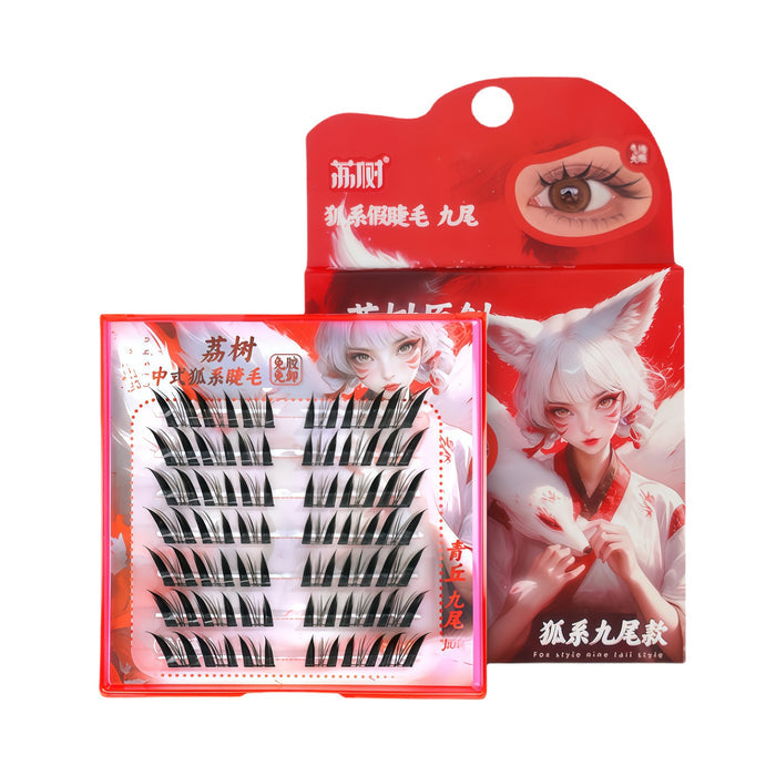 Lishu Fox Type Glue-free Long-wear Natural Flase Eyelashes T4593