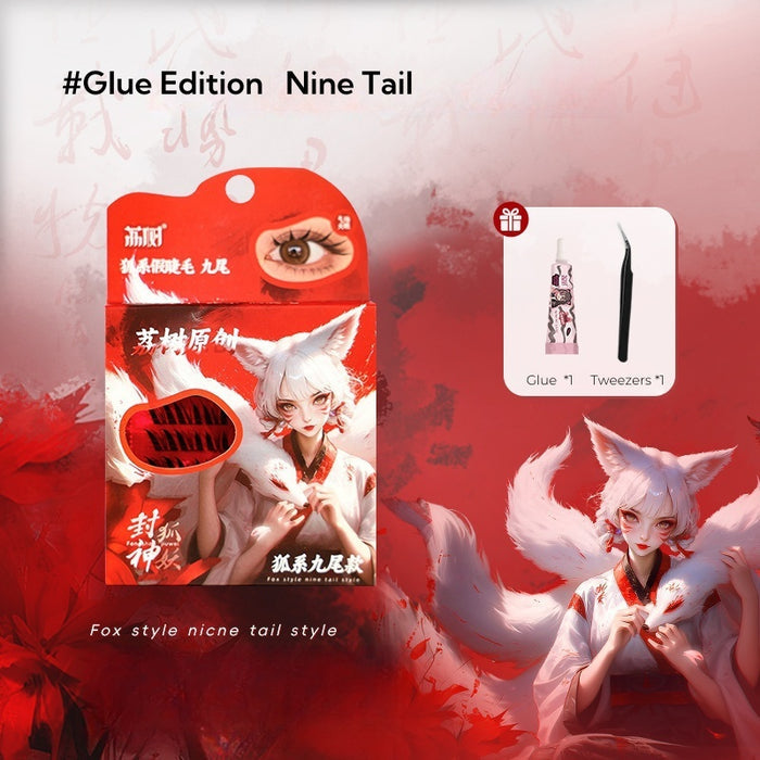 #Glue Edition Nine Tail  (Glue+ tweezers)