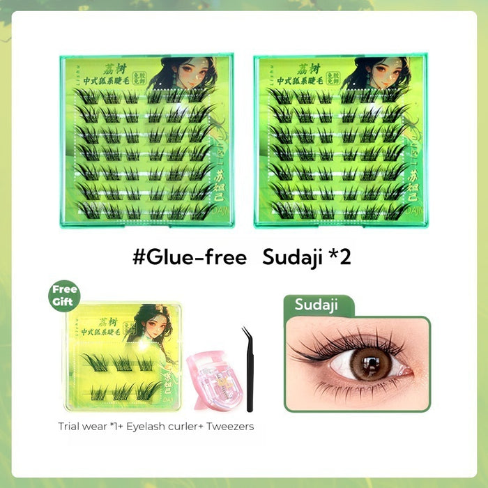 #Glue-free Sudaji *2 +Trial wear *1  (Tweezers+ eyelash curler)