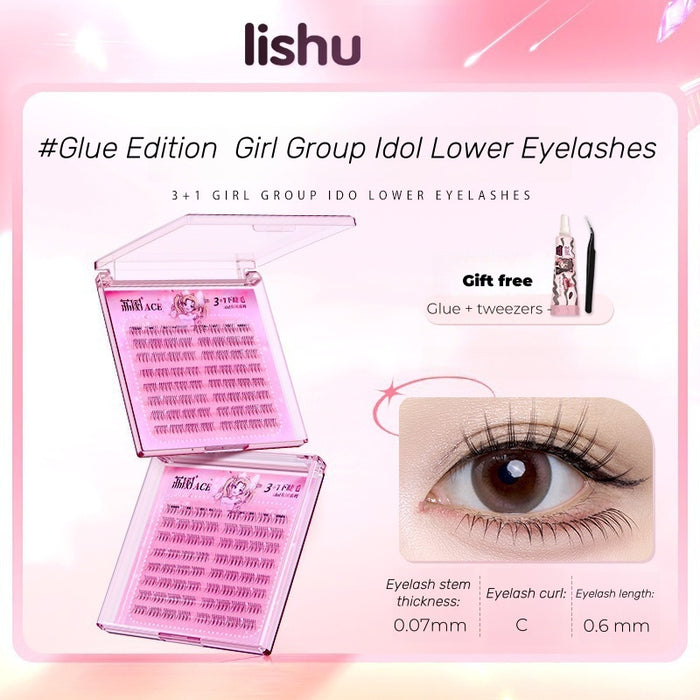 #Glue Edition Girl Group Idol Lower Eyelashes (Glue + tweezers)