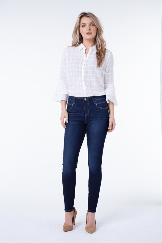 Liverpool Gia Glider Pull-On Dark Blue Payette LM2337F80 Jeans 2 | Dotique